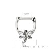 DRAGONFLY DESIGN SEPTUM HINGED CLICKER